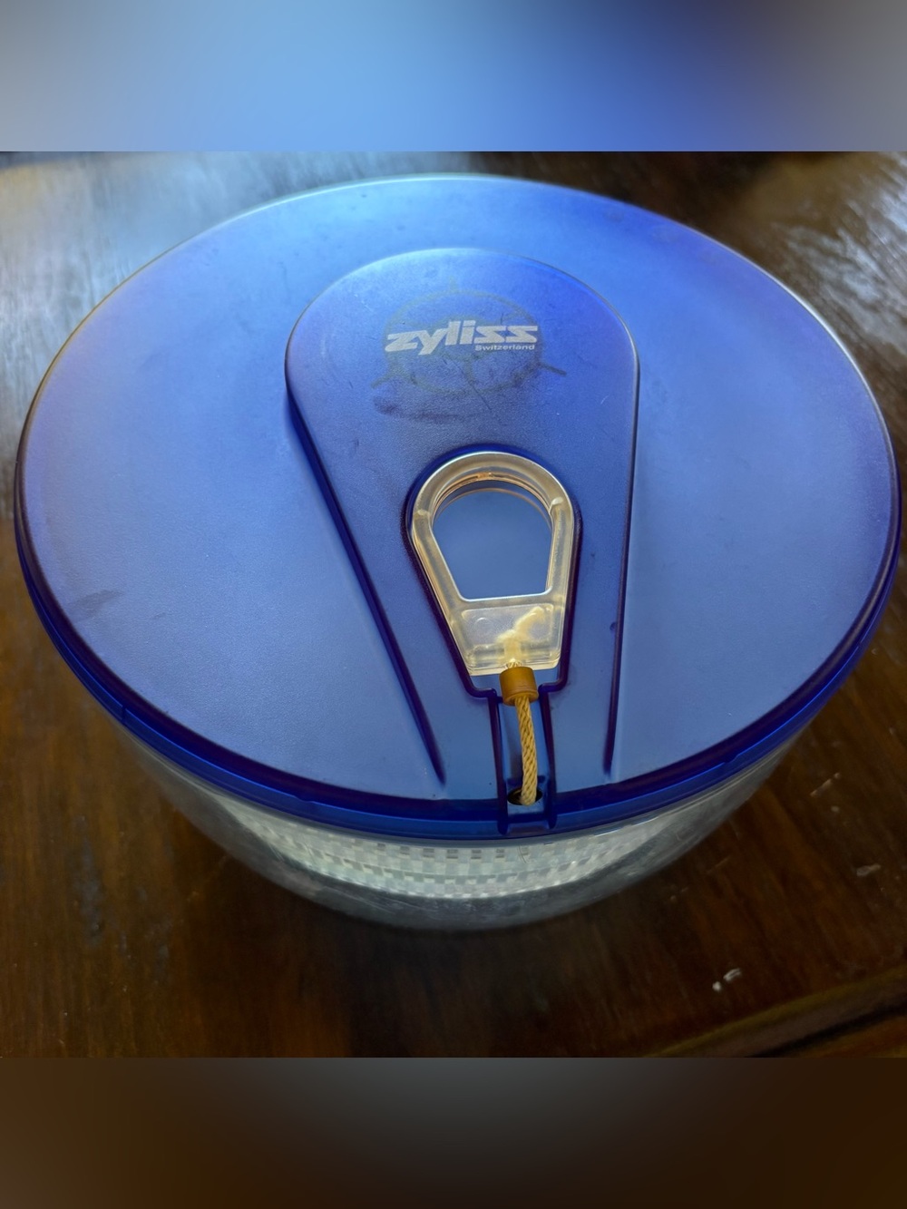 Zyliss Blue Salad Spinner with Secure Lock Lid